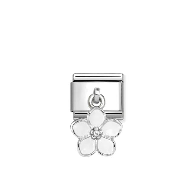Nomination Composable Classic Charm Flower White Pendant
