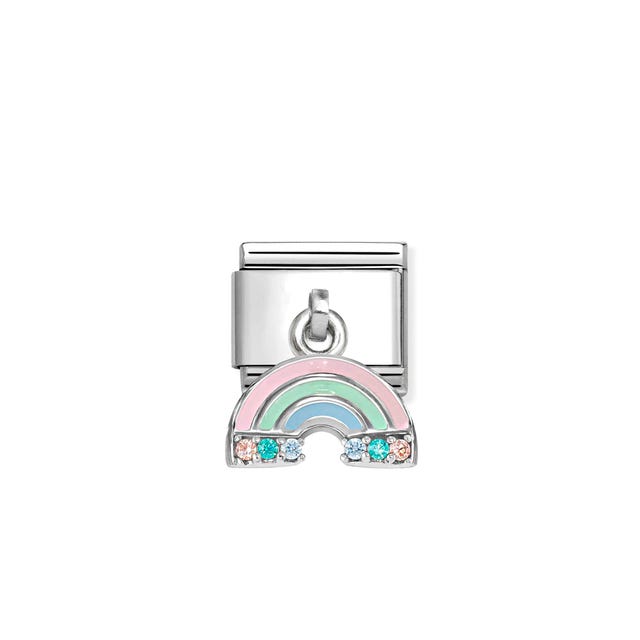 Nomination Composable Classic Charm Rainbow Link Coloured