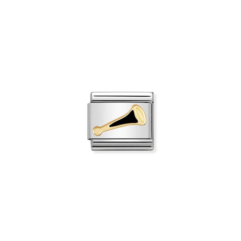 Nomination Composable Classic Daily Life Gold Black Vuvuzela Link