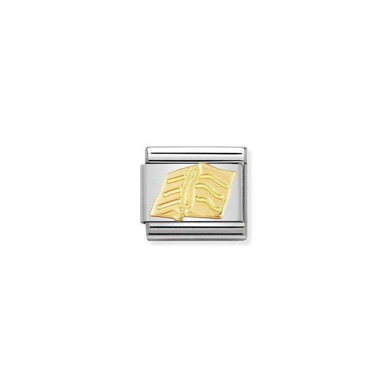 Nomination Composable Classic Link Book In 18K Gold