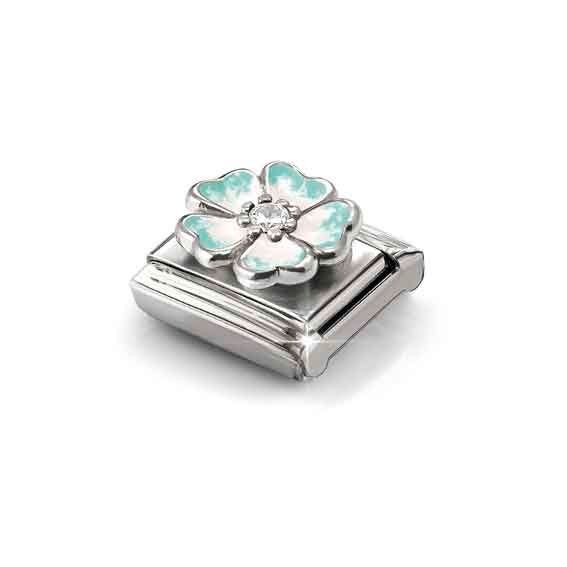 Nomination Composable Classic Link Flower Charm Green Fade