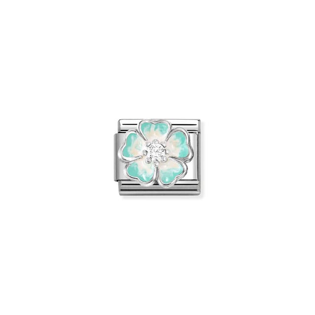 Nomination Composable Classic Link Flower Charm Green Fade