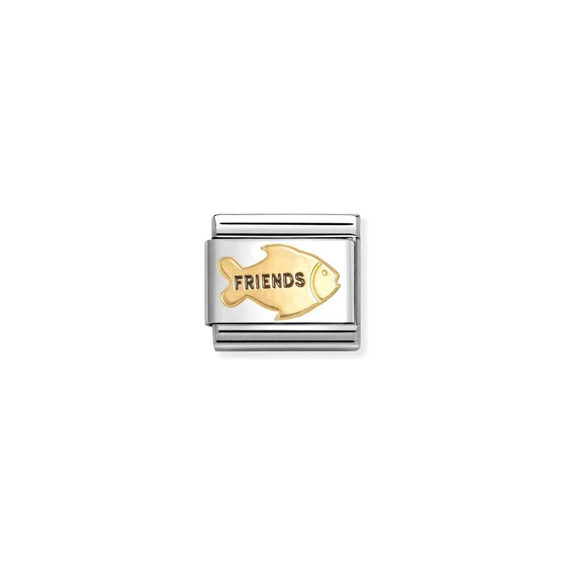 Nomination Composable Classic Link, Gold Fish FRIENDS