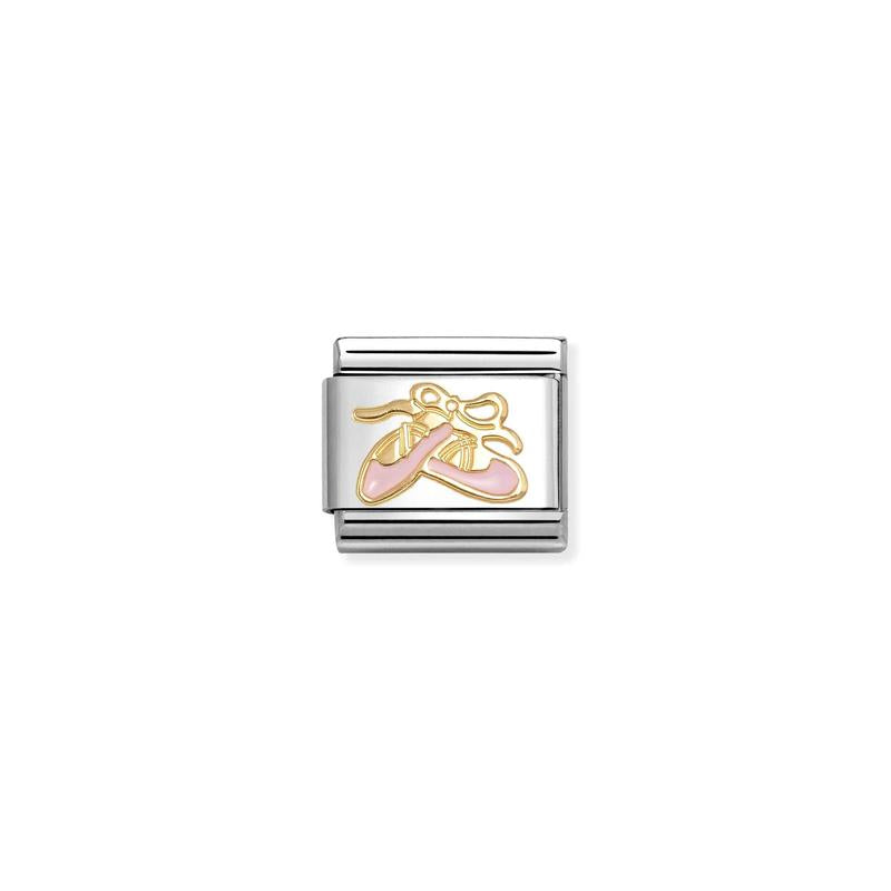 Nomination Composable Classic Link, Gold Pink Dance Shoes