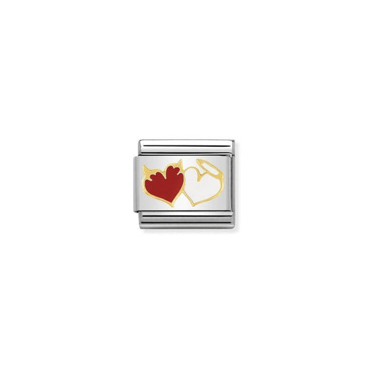 Nomination Composable Classic Link Heart Angels and Devils