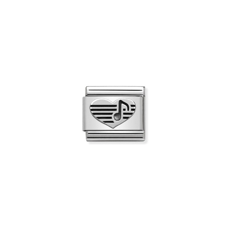 Nomination Composable Classic Link Heart With Musical Note