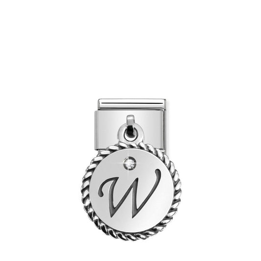 Nomination Composable Classic Link Letter W In Sterling Silver