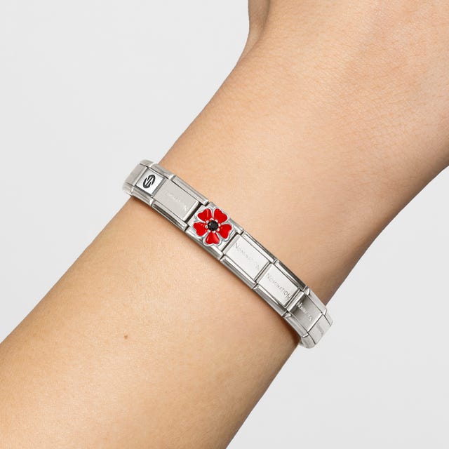 Nomination Composable Classic Link Poppy With Black Stone