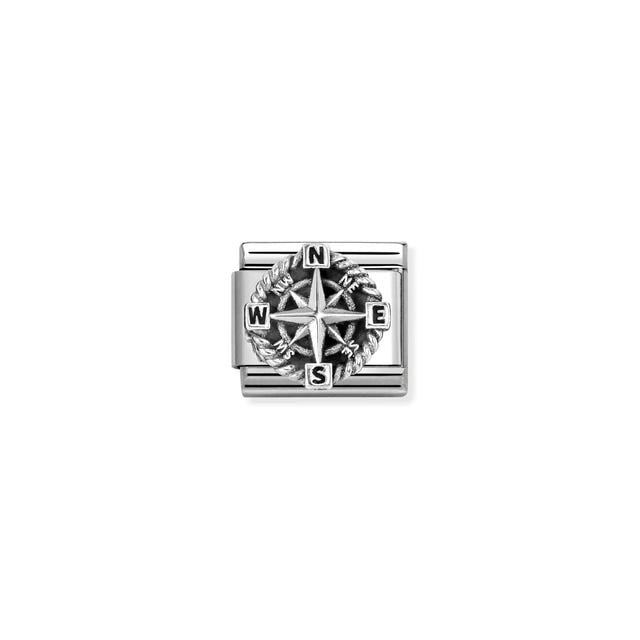 Nomination Composable Classic Link Silver Compass