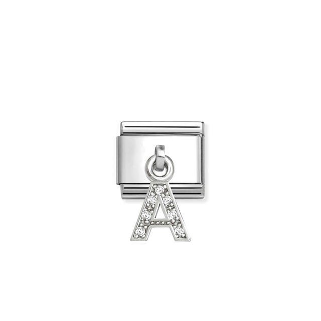 Nomination Composable Classic Link, Sparkling Letter A