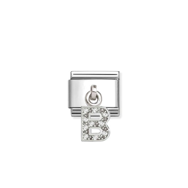 Nomination Composable Classic Link, Sparkling Letter B