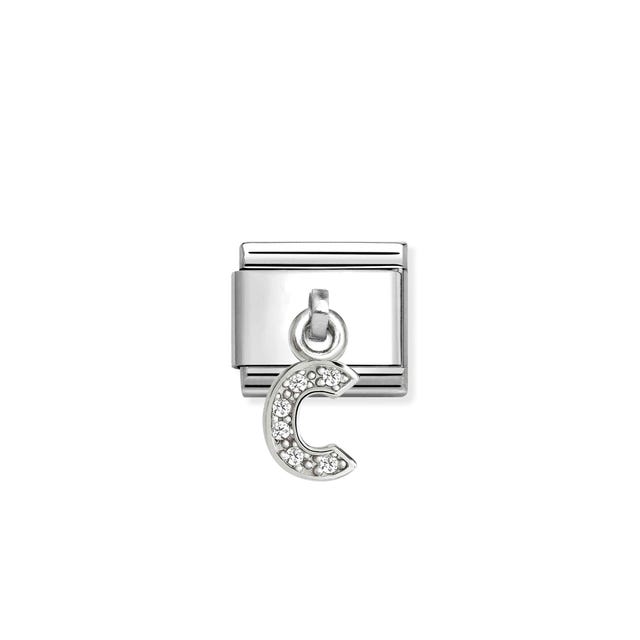 Nomination Composable Classic Link, Sparkling Letter C