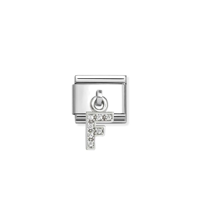 Nomination Composable Classic Link, Sparkling Letter F