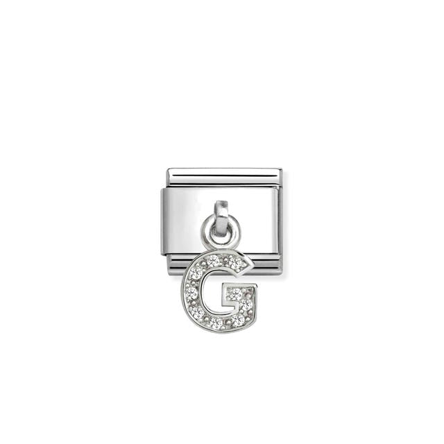 Nomination Composable Classic Link, Sparkling Letter G