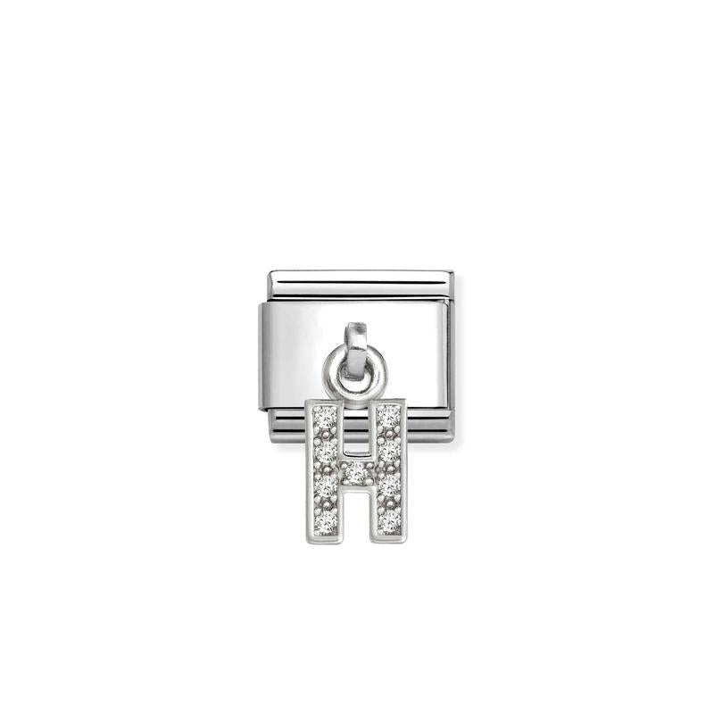 Nomination Composable Classic Link, Sparkling Letter H