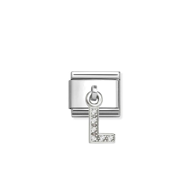 Nomination Composable Classic Link, Sparkling Letter L