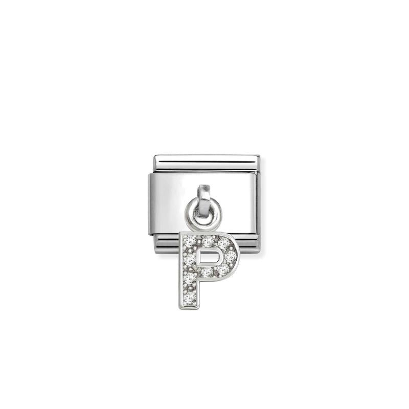 Nomination Composable Classic Link, Sparkling Letter P