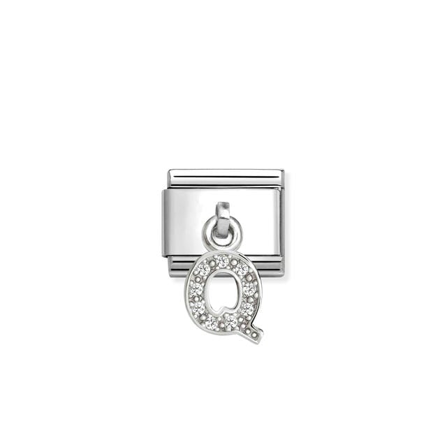 Nomination Composable Classic Link, Sparkling Letter Q