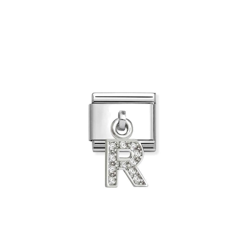 Nomination Composable Classic Link, Sparkling Letter R