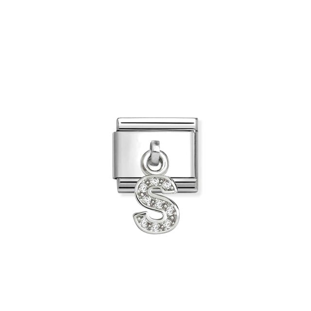 Nomination Composable Classic Link, Sparkling Letter S