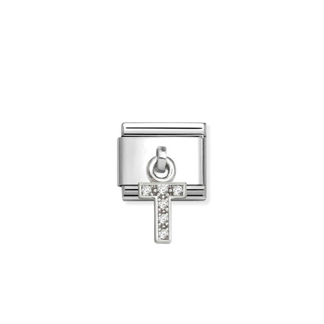 Nomination Composable Classic Link, Sparkling Letter T