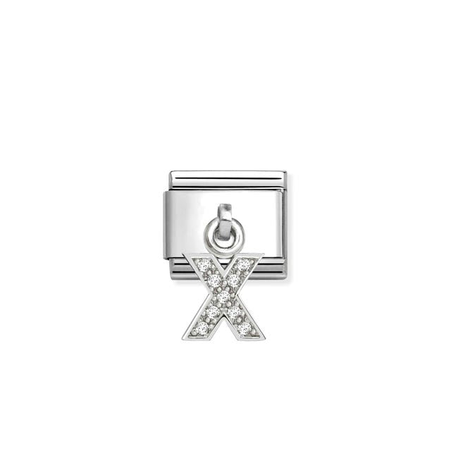 Nomination Composable Classic Link, Sparkling Letter X