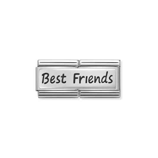 Nomination Composable Double Link Best Friends, Silver