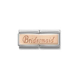 Nomination Composable Double Link Bridesmaid, 9K Rose Gold