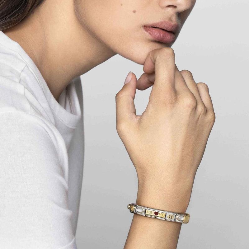 Nomination Composable Double Link Do What You Love, 18K Gold