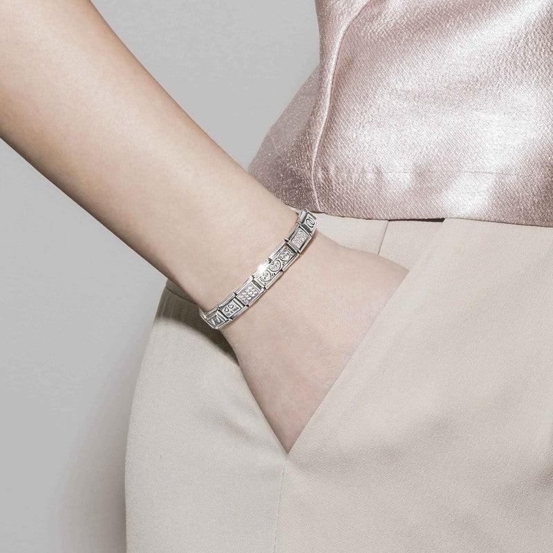 Nomination Composable Double Link Savanna Skyline, Silver