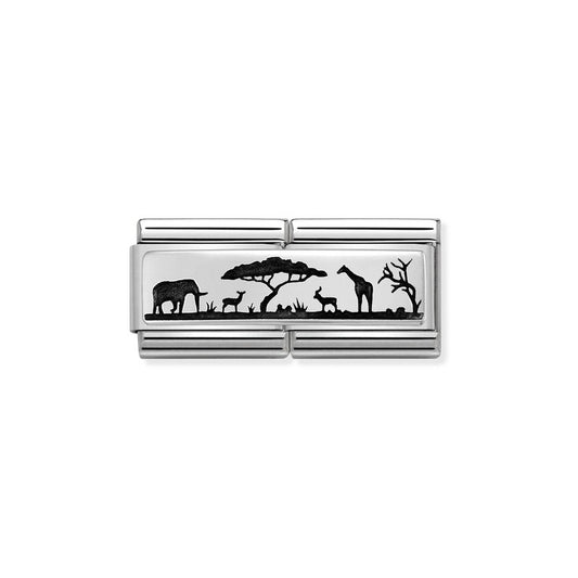 Nomination Composable Double Link Savanna, Sterling Silver