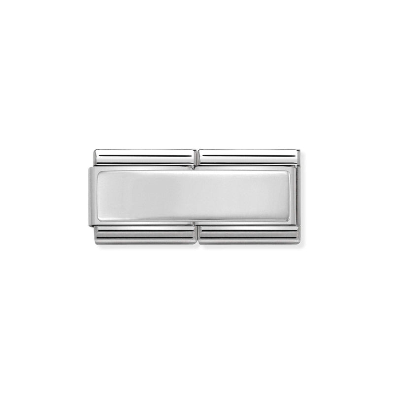 Nomination Composable Double Link Smooth Engravable, Silver