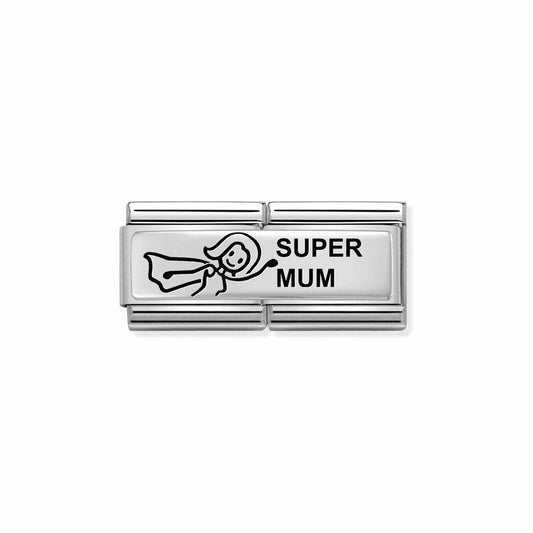 Nomination Composable Double Link Super Mum, Silver