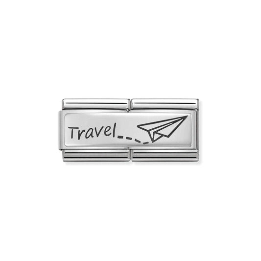 Nomination Composable Double Link Travel, Silver