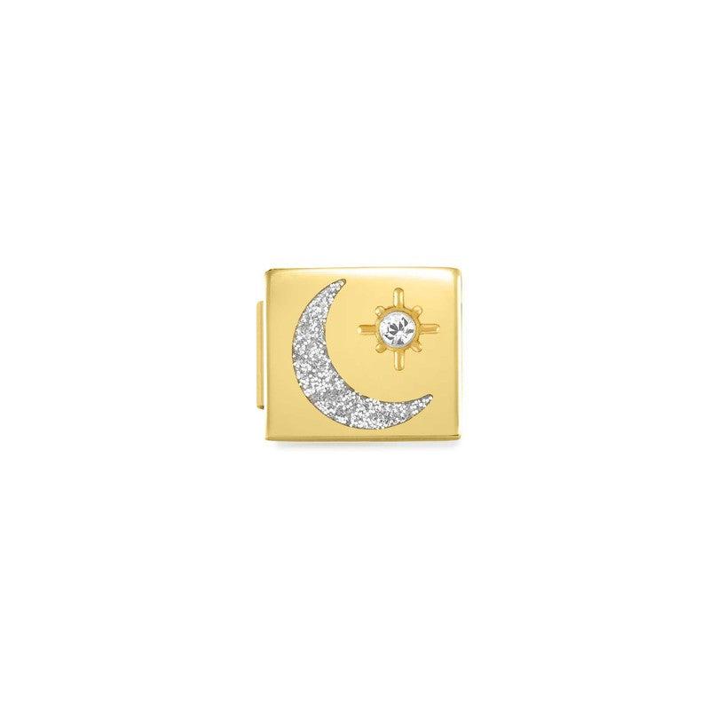 Nomination Composable Glam Link Moon Glitter - Star Cz