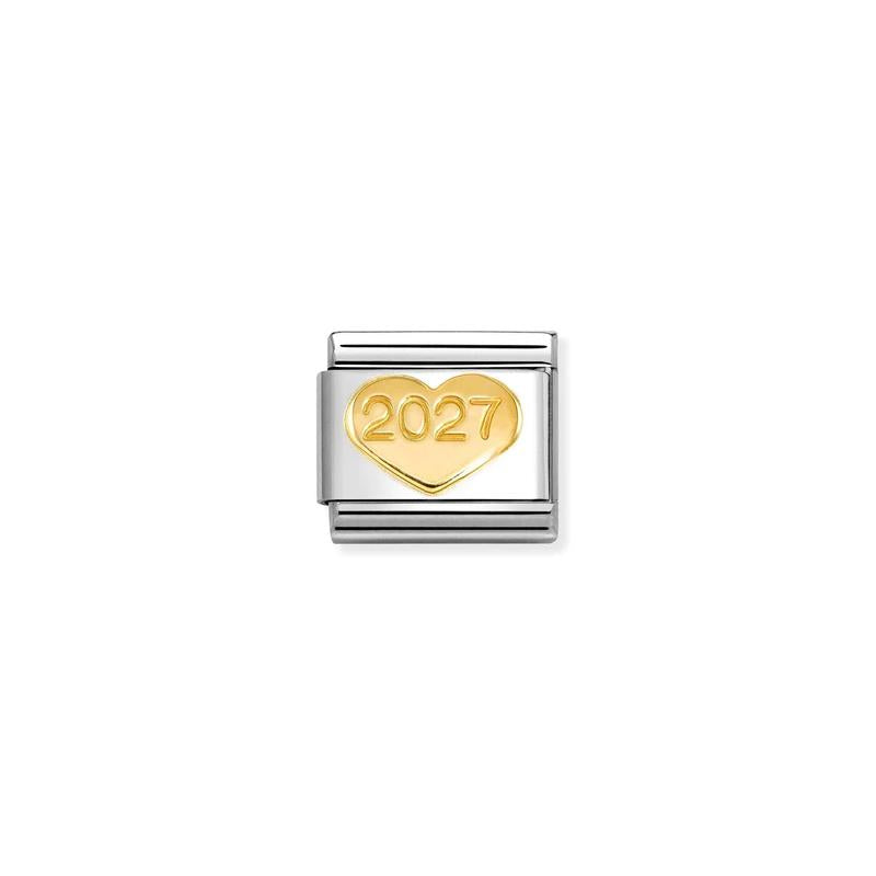 Nomination Composable Link 2027 Heart, 18K Gold