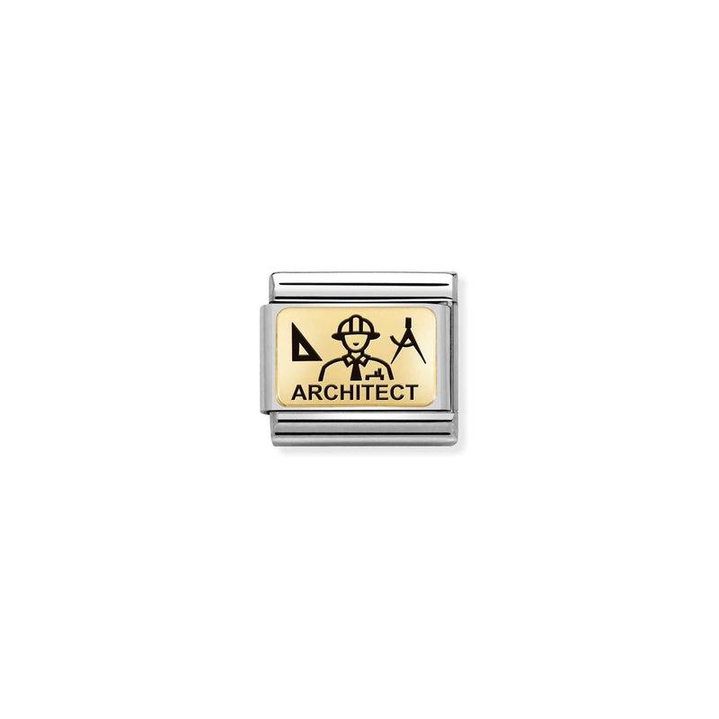 Nomination Composable Link Architect, 18K Gold