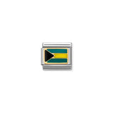 Nomination Composable Link Bahamas Flag, Silver & Enamel