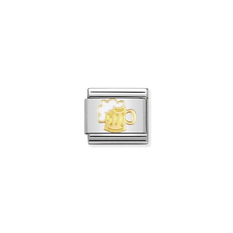 Nomination Composable Link Beer, 18K Gold & Enamel