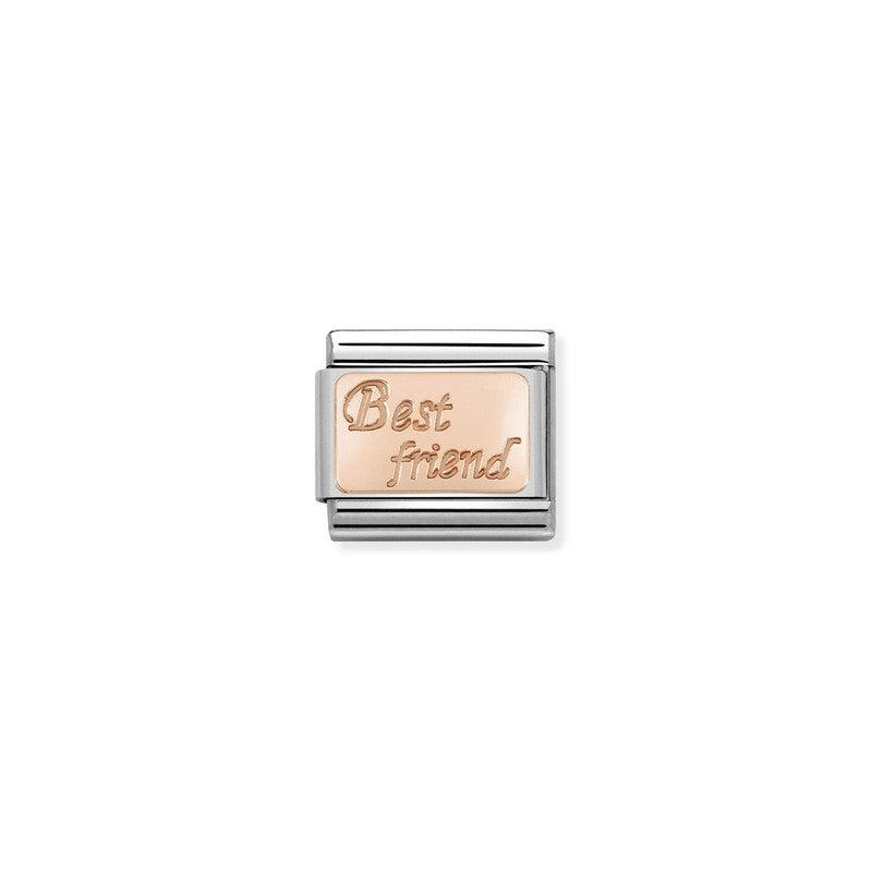 Nomination Composable Link Best Friend, 9K Rose Gold