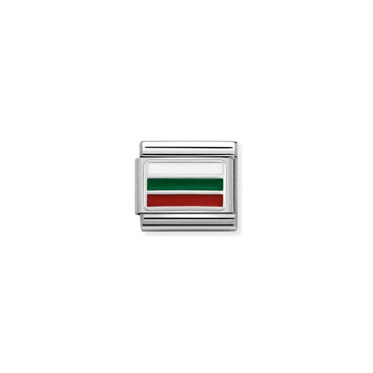 Nomination Composable Link Bulgaria Flag, Silver & Enamel