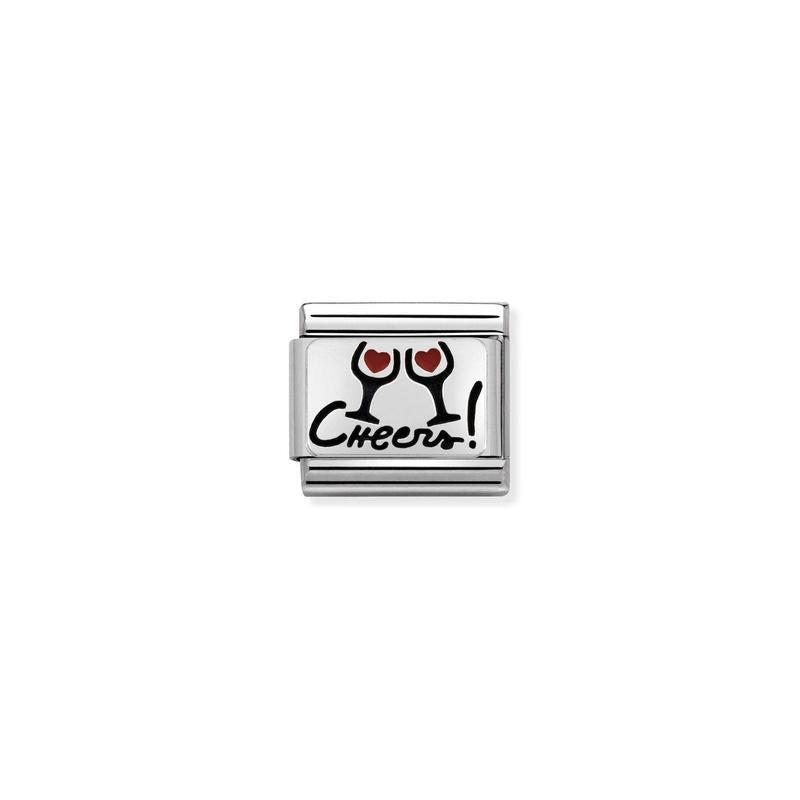 Nomination Composable Link Cheers, Silver & Enamel