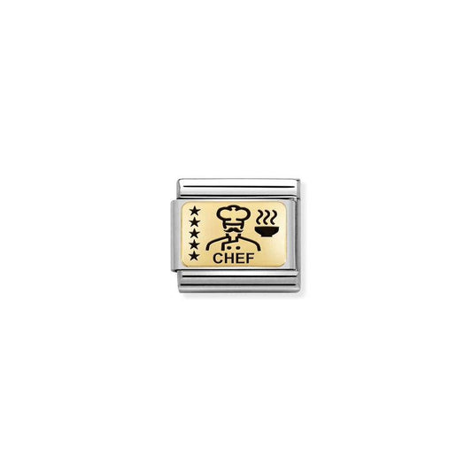 Nomination Composable Link Chef, 18K Gold