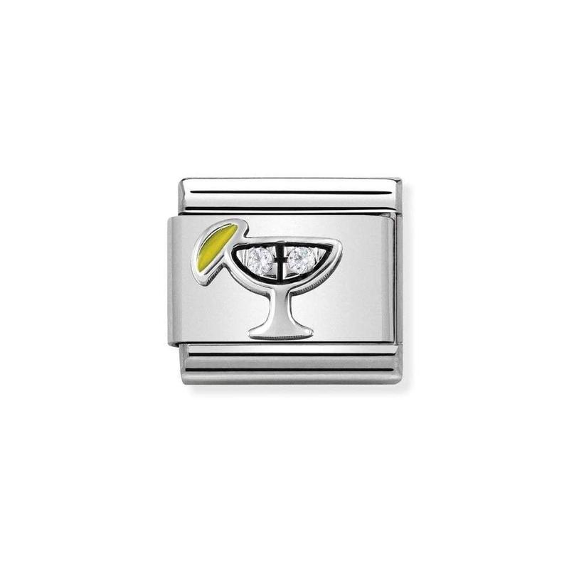 Nomination Composable Link Cocktail, Cubic Zirconia, Silver