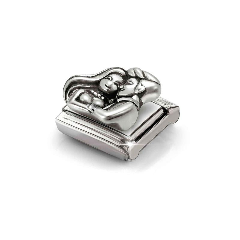 Nomination Composable Link Couple, Oxidized Silver - angle 2