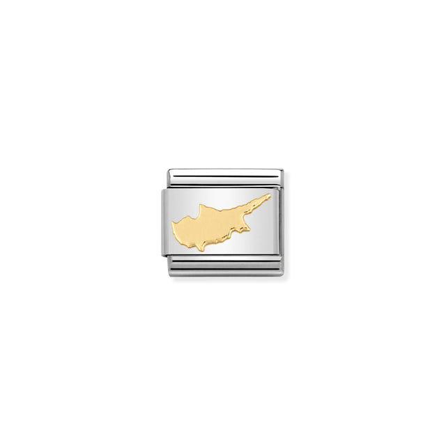 Nomination Composable Link Cyprus Island, 18K Gold