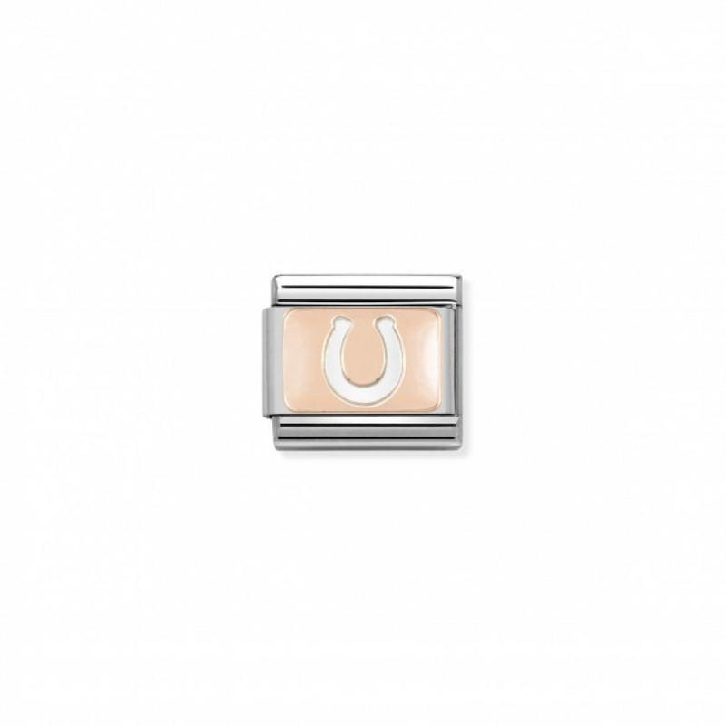 Nomination Composable Link Danish Horseshoe, 9K Rose Gold