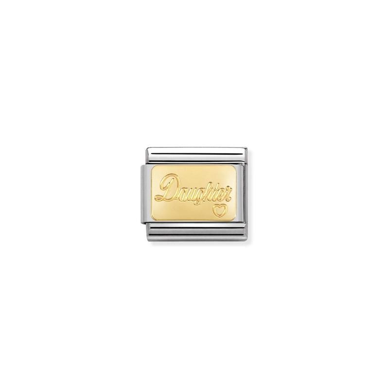 Nomination Composable Link Daughter, 18K Gold