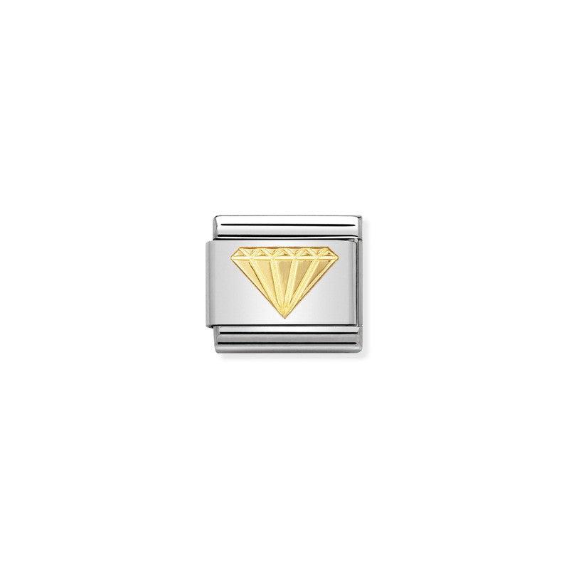 Nomination Composable Link Diamond, 18K Gold
