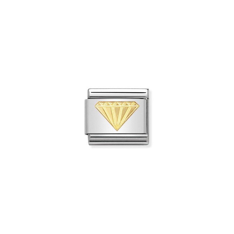 Nomination Composable Link Diamond, 18K Gold